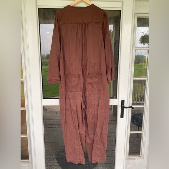 Old Navy Chocolate Brown Utility Suit Coveralls - Women’s Size XL - Picture 11 of 16